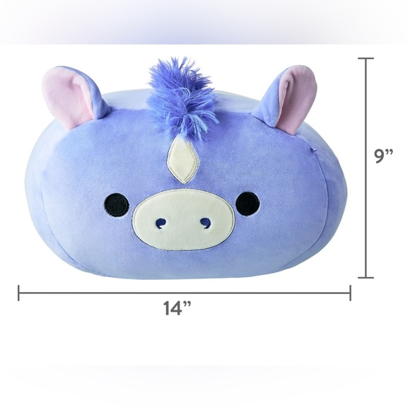 Squishmallows Stackables 9 Inch Height Meadow the Purple Horse with Fuzzy Mane - Picture 5 of 5